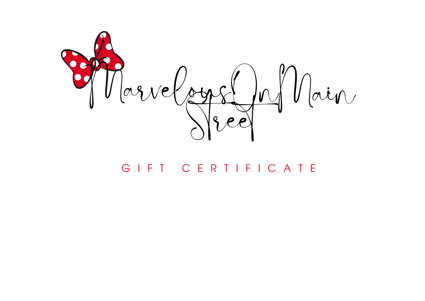MarvelousOnMainStreet Virtual Gift Card