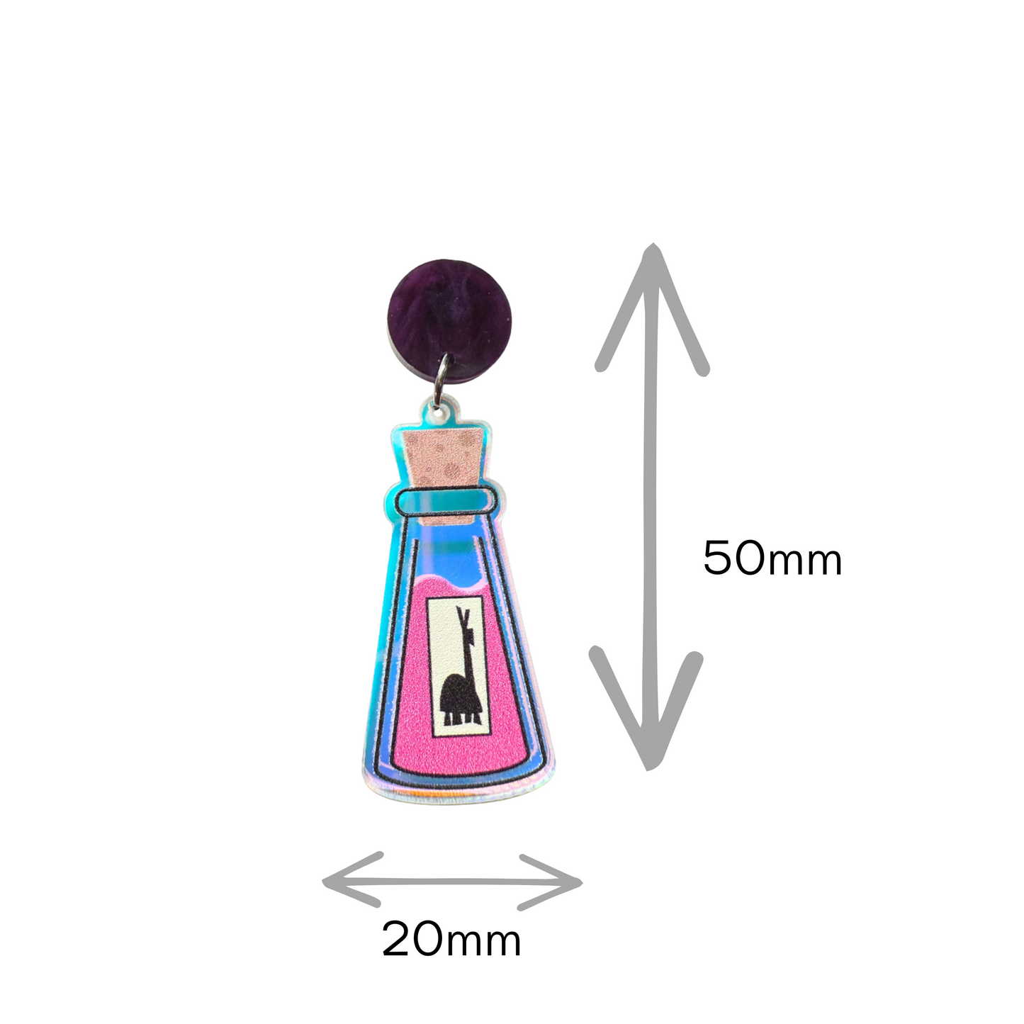 Kuzco's Poison Bottle Earrings