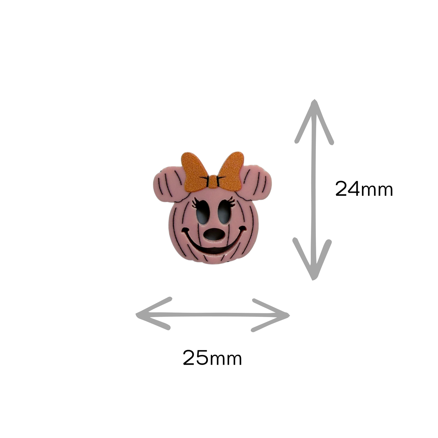 Pinkween Minnie Pumpkin Studs