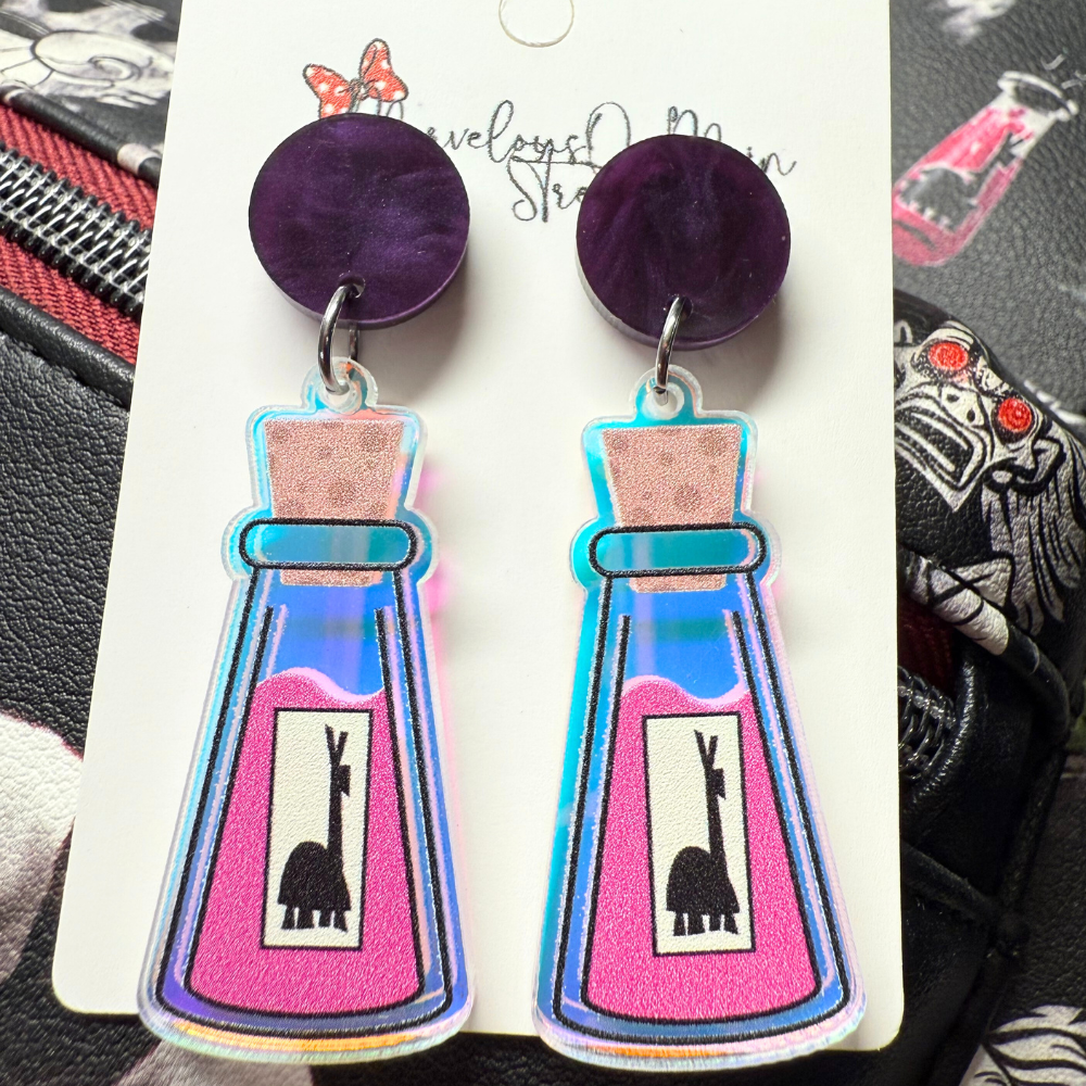 Kuzco's Poison Bottle Earrings