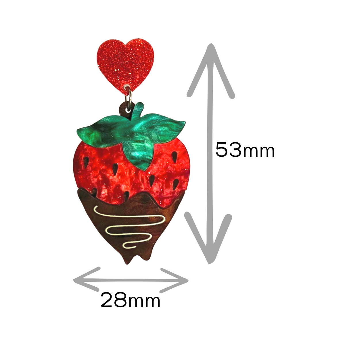 Chocolate Dipped Strawberry Earrings Marvelous On Main Street