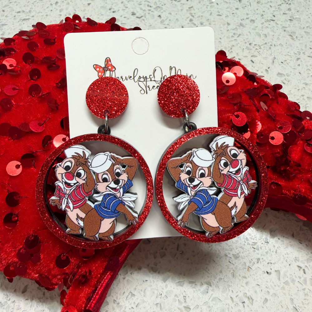Chip 'n' Dale Cruise Earrings