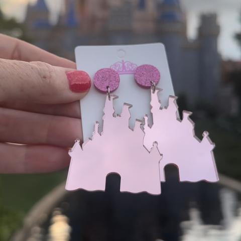 Meet me at the Castle-Rose Gold Mirror