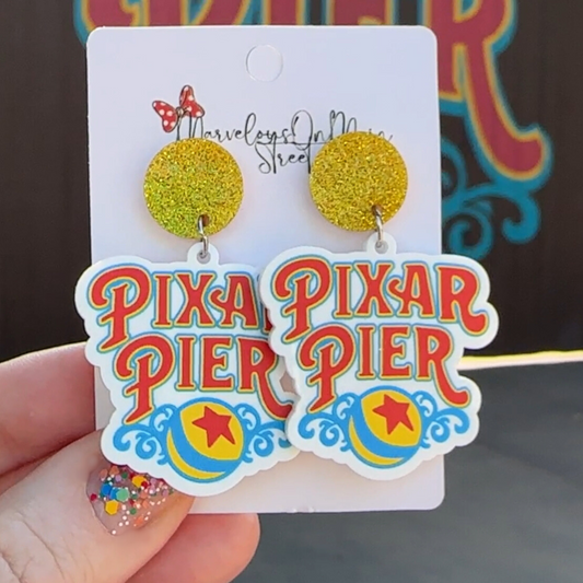 Pixar Pier Dangle Drop Earrings