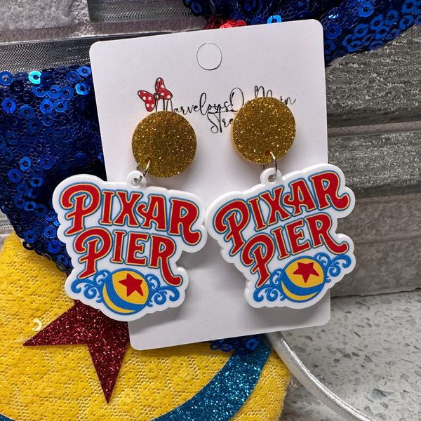 Pixar Pier Dangle Drop Earrings