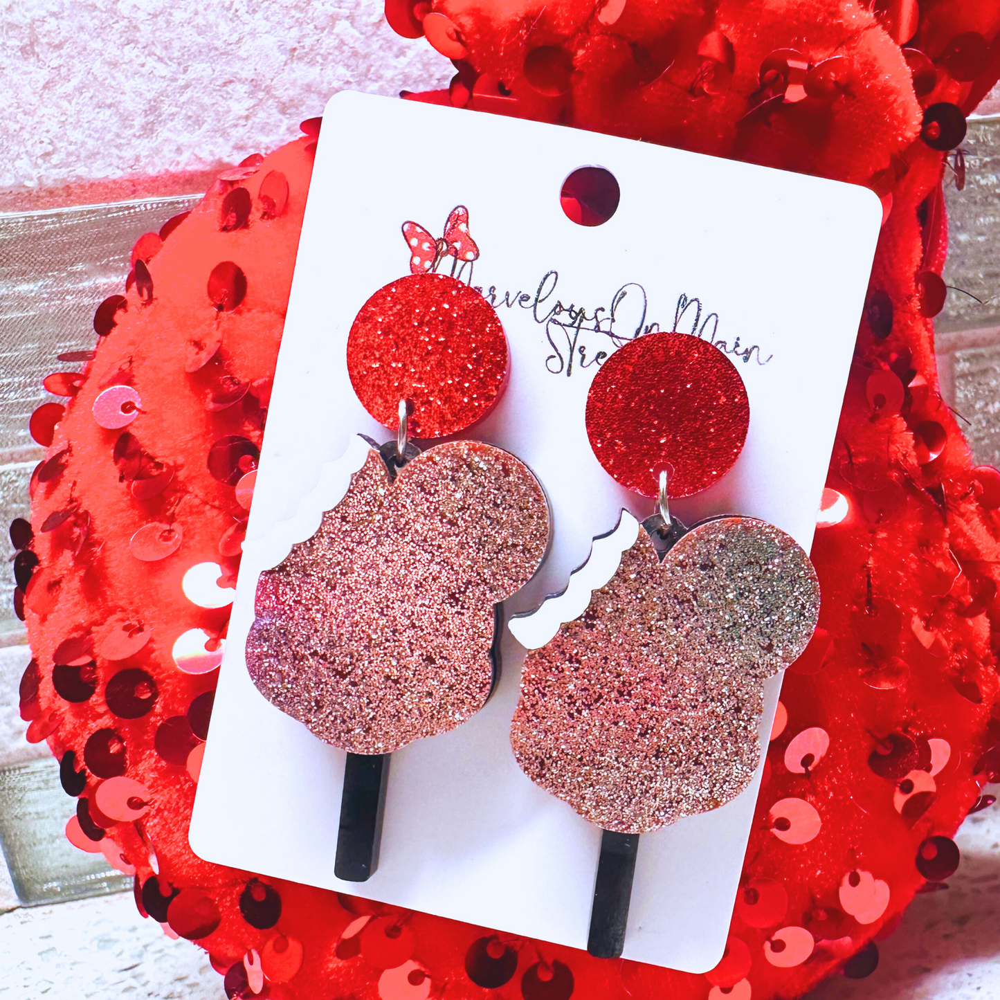 Mickey  Premium Ice Cream Bar Earrings