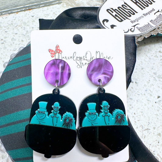 Haunted Mansion Dangle Drop Earrings