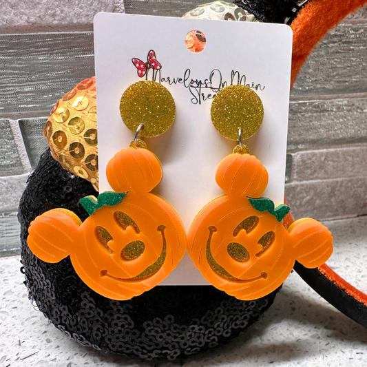 Mickey Pumpkin Earrings