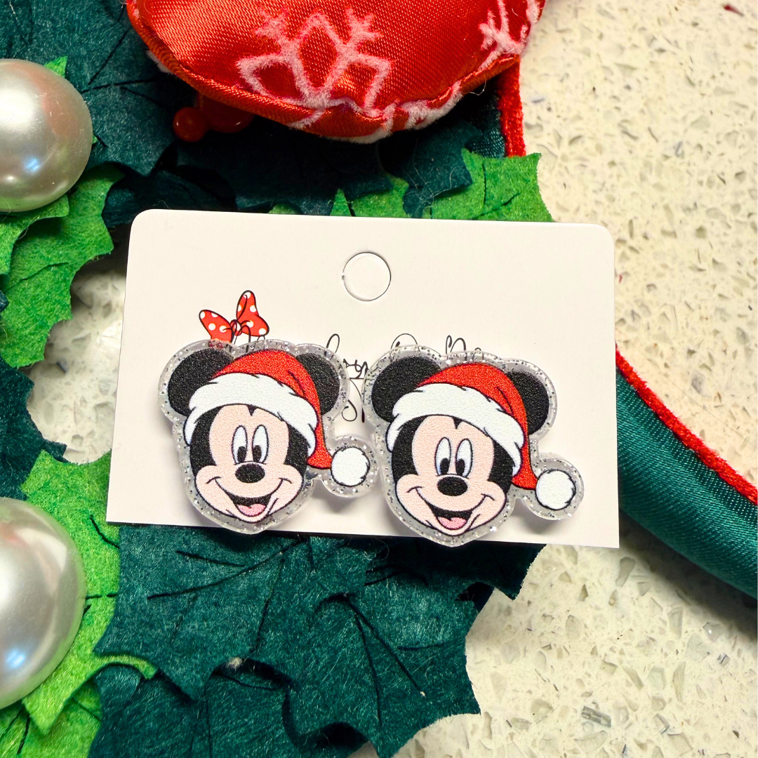Santa Mickey Studs