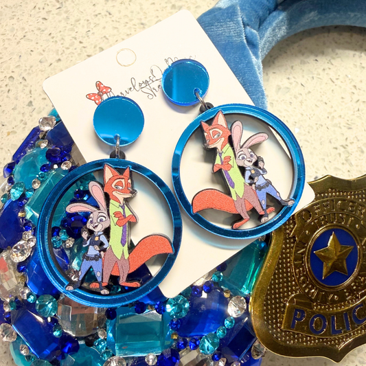 Zootopia Dangle Drop Earrings