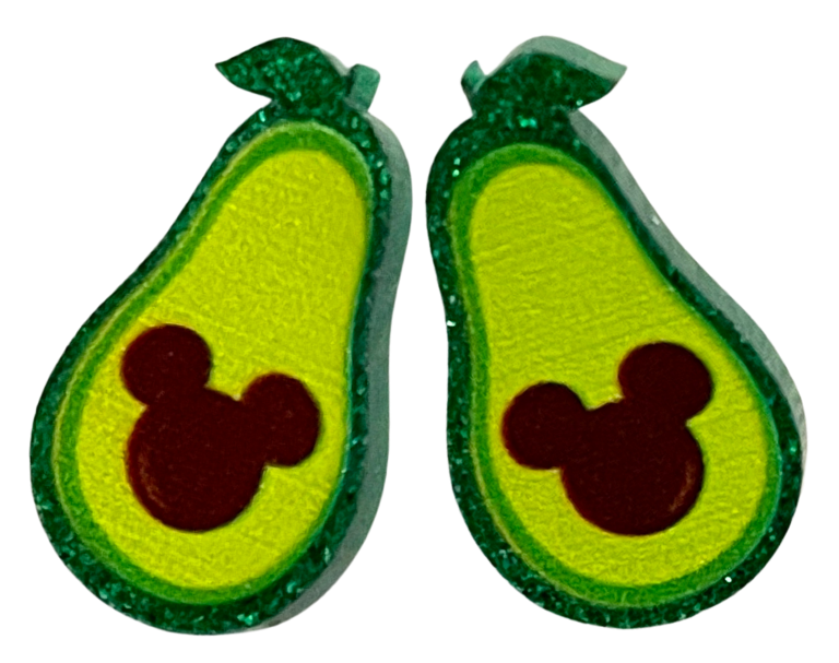 Mickey Inspired Avocado Earrings - Marvelous On Main Street