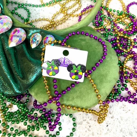 Minnie King Cake Earrings