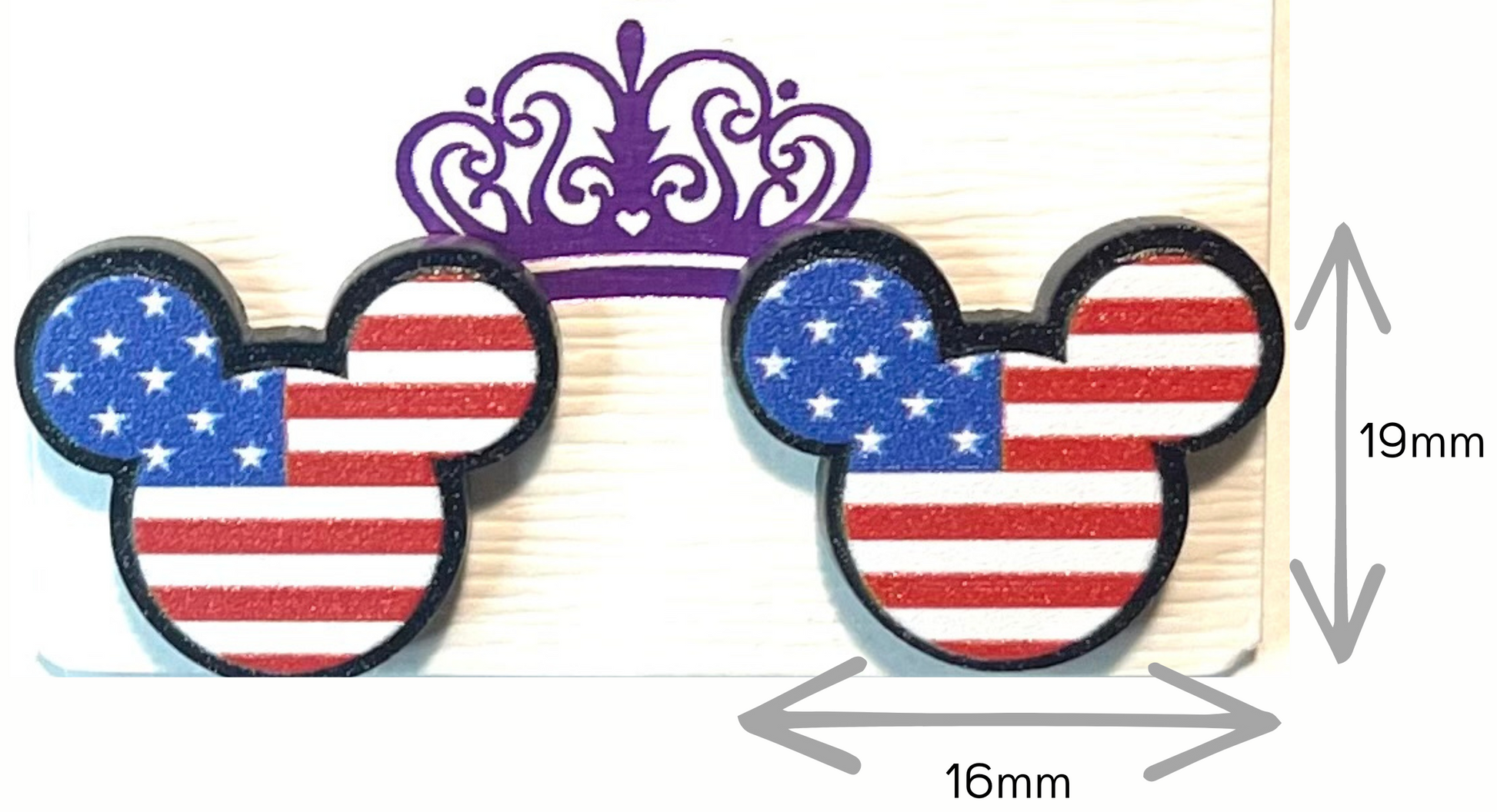 Mickey Inspired Patriotic Earrings - Marvelous On Main Street