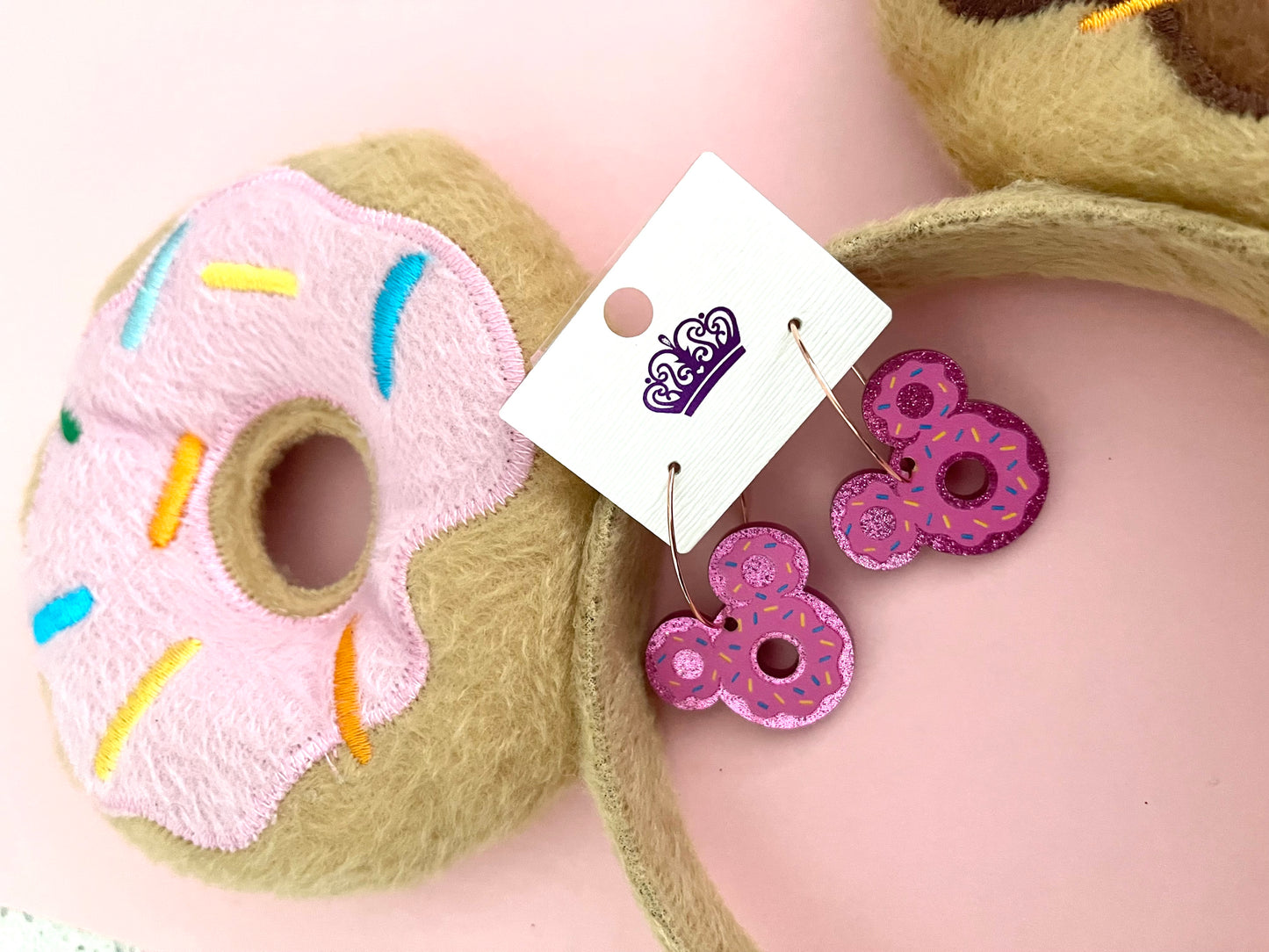 Mickey Inspired Donut Hoop Earrings - Marvelous On Main Street