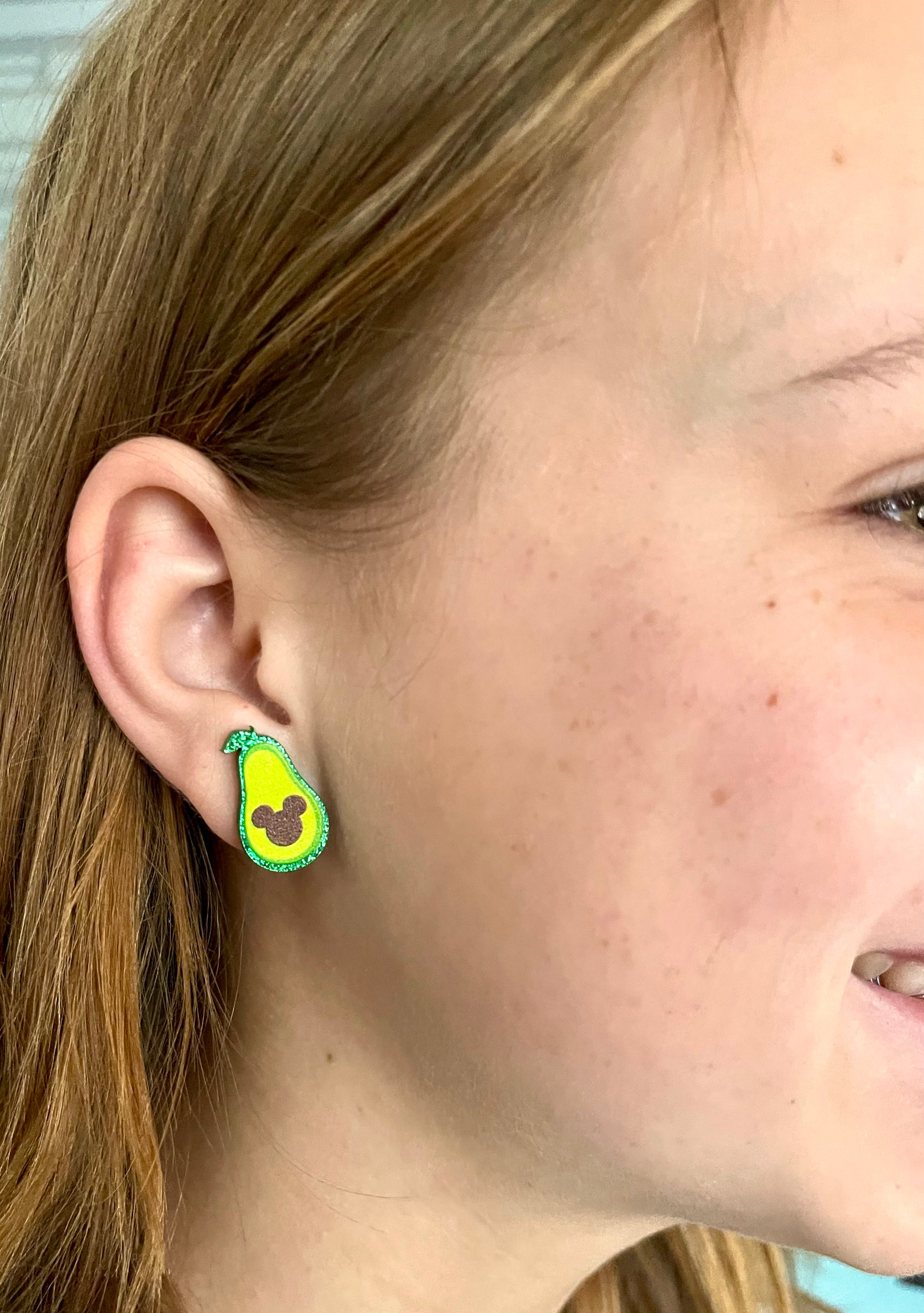 Mickey Inspired Avocado Earrings - Marvelous On Main Street