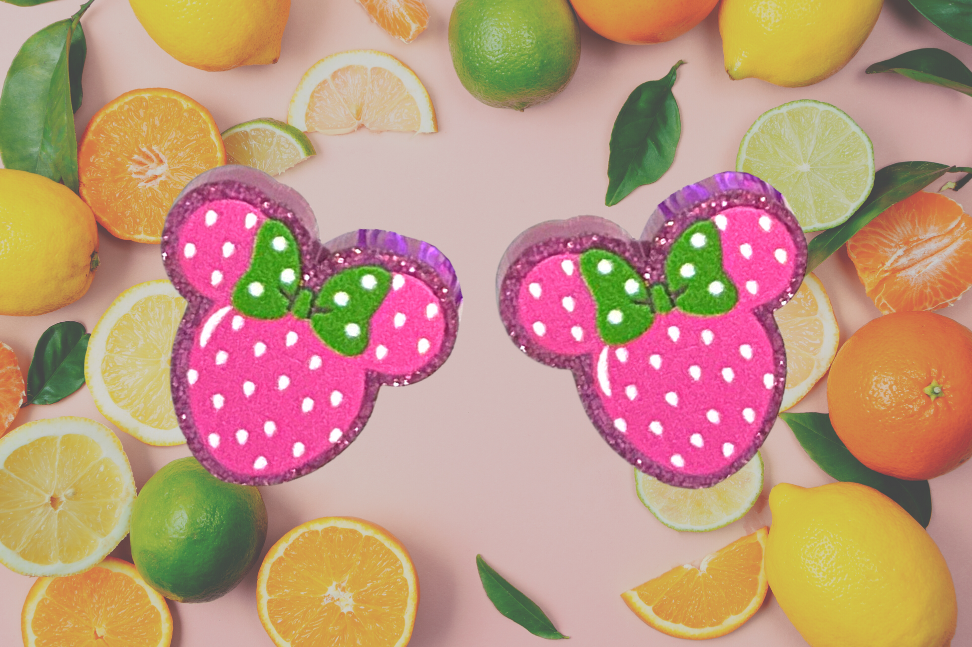 Mickey Inspired Strawberry Stud - Marvelous On Main Street