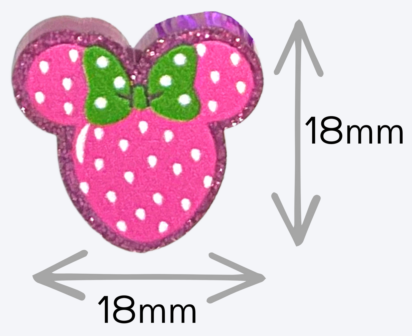 Mickey Inspired Strawberry Stud - Marvelous On Main Street