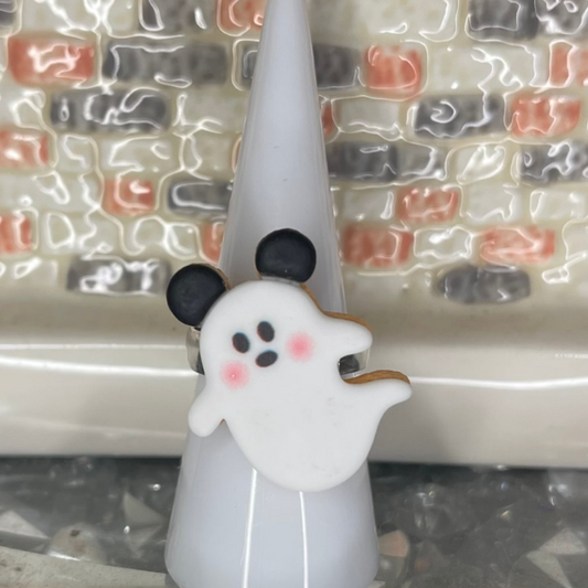Ghost Cookie Statement Ring - Marvelous On Main Street